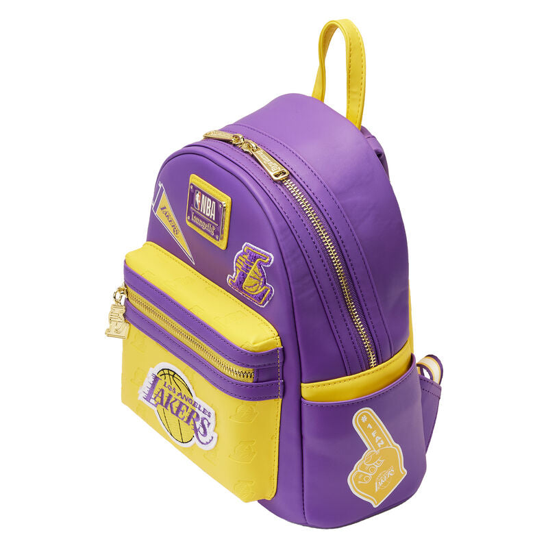 Los Angeles Lakers - NBA Patch Icons Mini Backpack | Kimante display picture 1