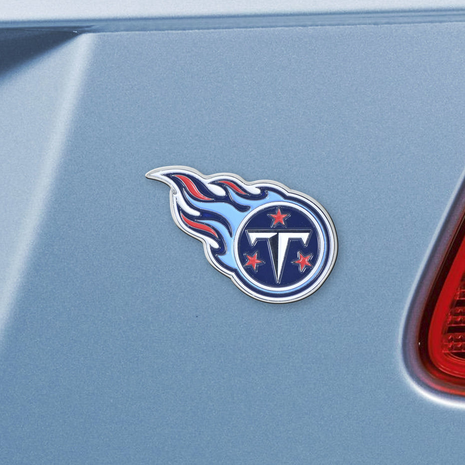 Tennessee Titans - Logo 3" X 3.2" Metal Auto Emblem