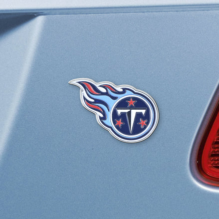 Tennessee Titans - Logo 3" X 3.2" Metal Auto Emblem