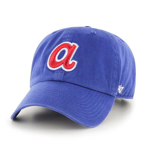 Atlanta Braves - Cooperstown Royal Clean Up Hat, 47 Brand