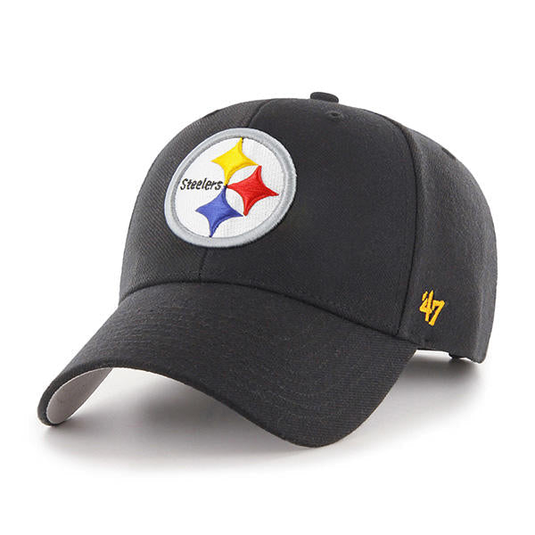 Pittsburgh Steelers - Black MVP Hat, 47 Brand