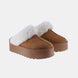 Weeboo Thick Bottom Fur Trim Snow Slippers