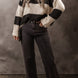 Color Block Round Neck Sweater
