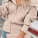 Zip Up Long Sleeve Cardigan