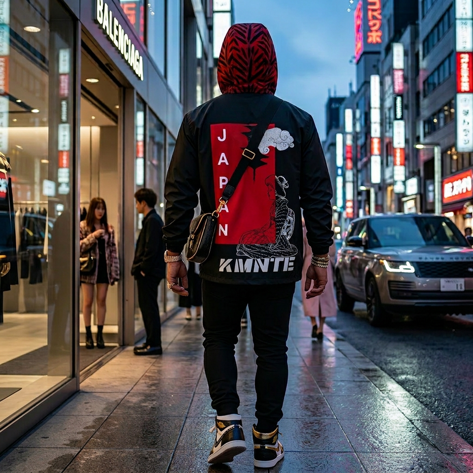 Kimante Japan Men’s Windbreaker Jacket