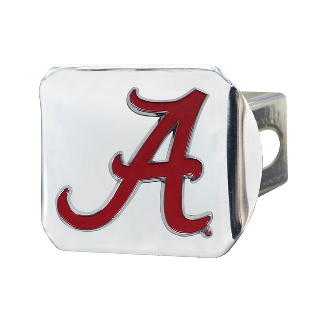 Alabama Crimson Tide - Color on Chrome Hitch Cover