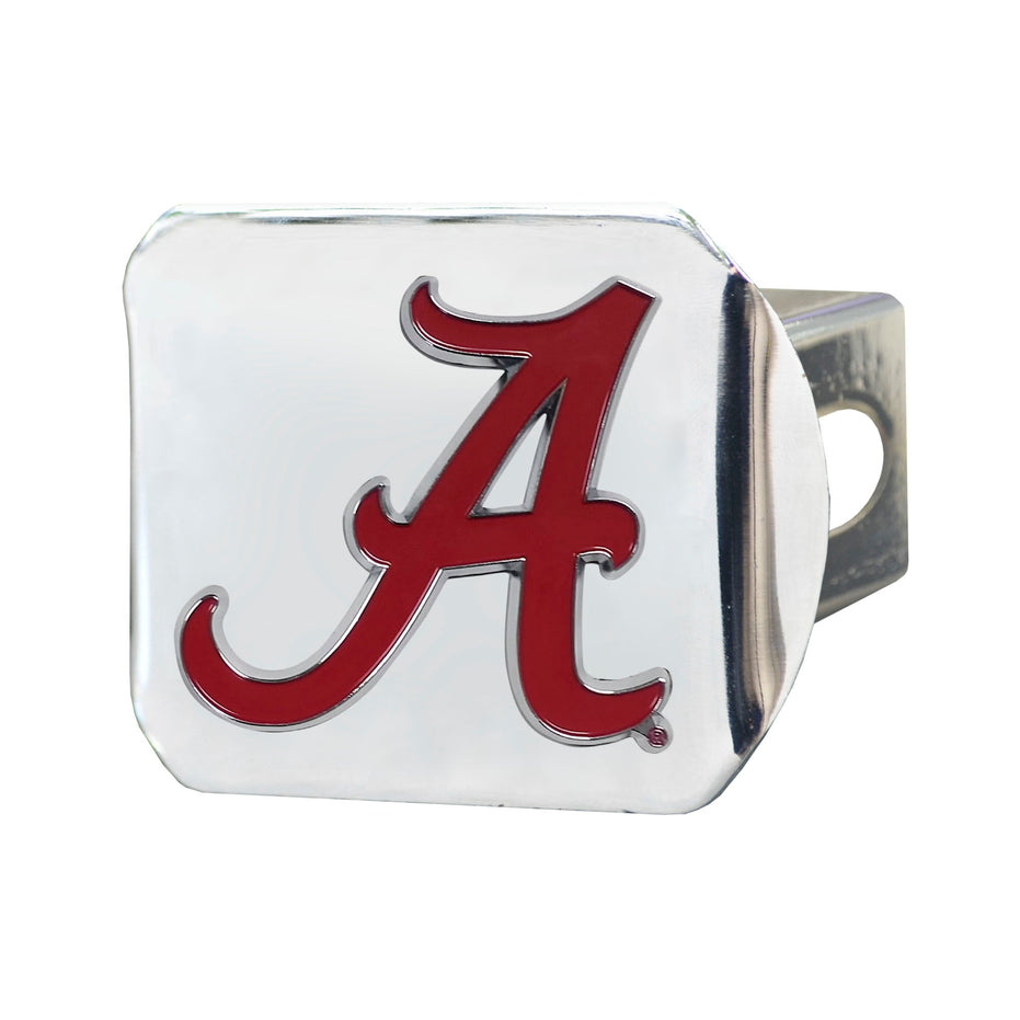 Alabama Crimson Tide - Color on Chrome Hitch Cover