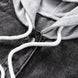 Distressed Drawstring Long Sleeve Hooded Denim Jacket