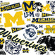 Michigan Wolverines - All Over Plastic Tumbler
