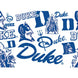 Duke Blue Devils - All Over Plastic Tumbler