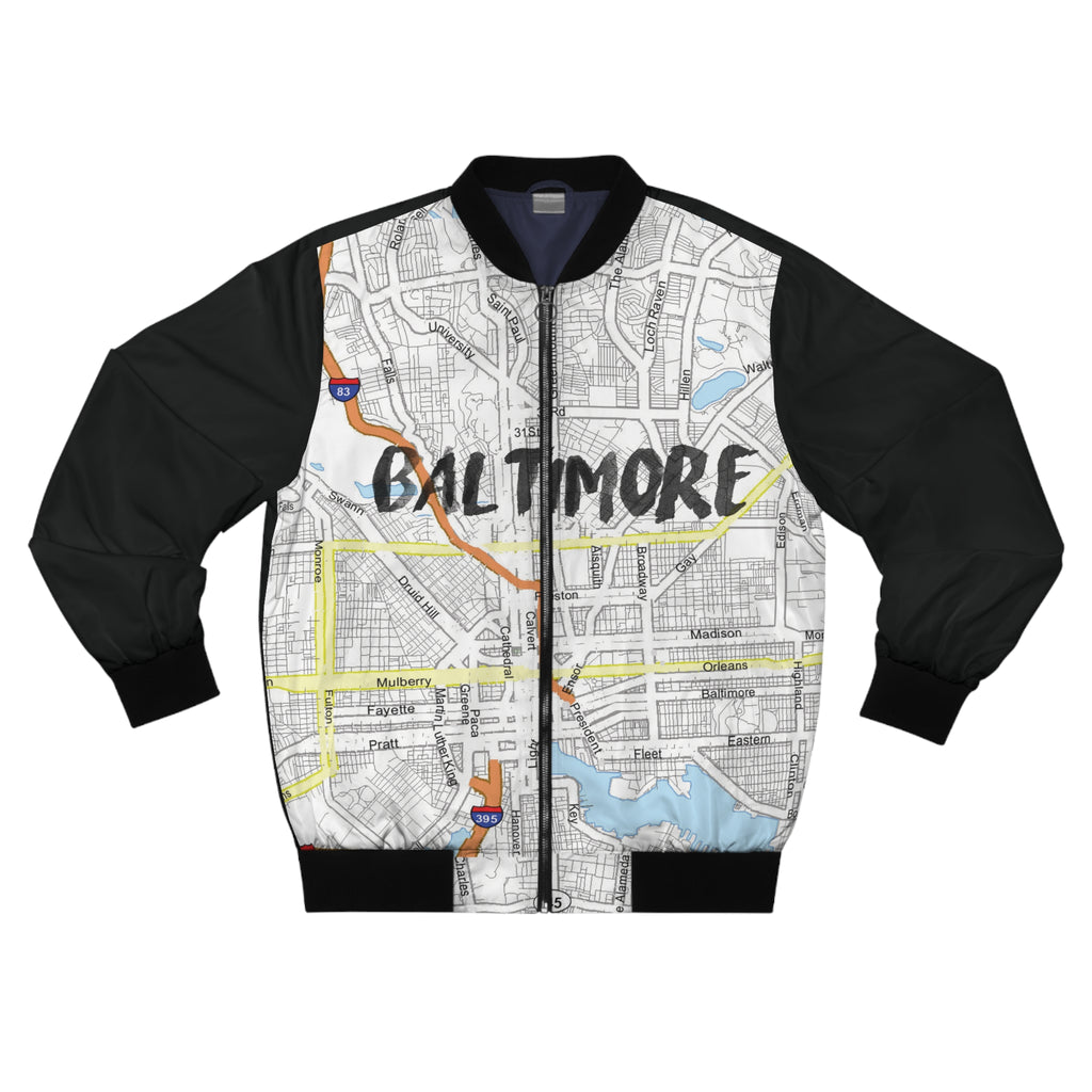 Baltimore Kimante Black AOP Bomber Jacket
