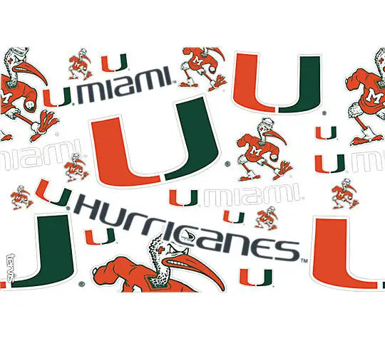 Miami Hurricanes - NCAA All Over Plastic Tumbler