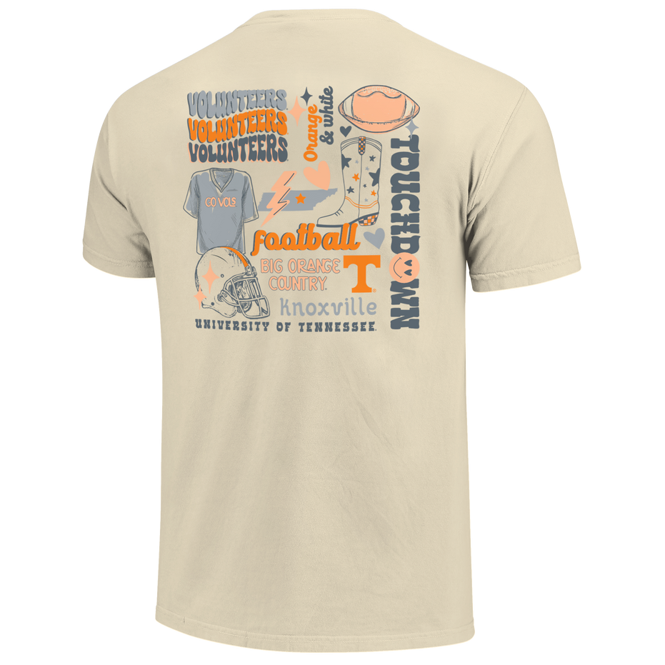 Tennessee Volunteers - NCAA Football Season Comfort Color Short Sleeve T-Shirt