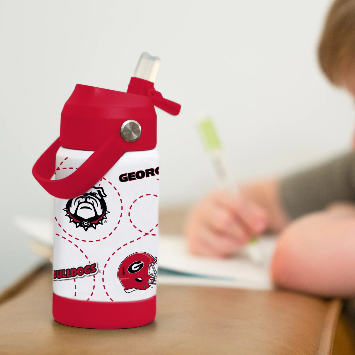 Georgia Bulldogs - NCAA Mascot 12oz SS Kids Bottle
