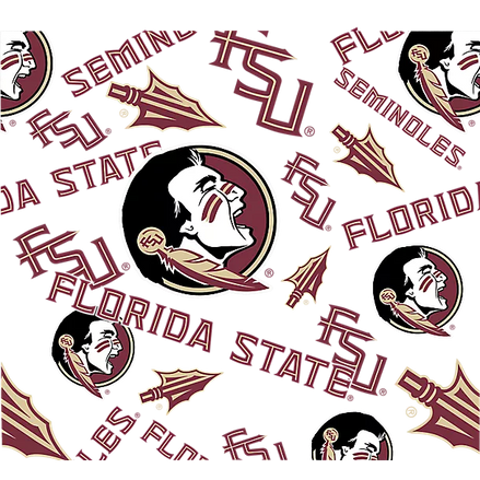 Florida State Seminoles - All Over  24Oz Plastic Water Bottle