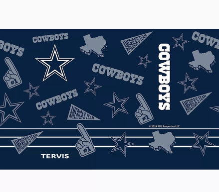 Dallas Cowboys - NFL Swag Stainless Steel Tumbler With Slider Lid