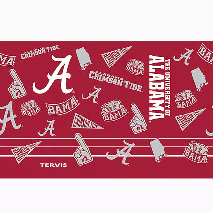 Alabama Crimson Tide - NCAA Swag Stainless Steel Tumbler With Slider Lid