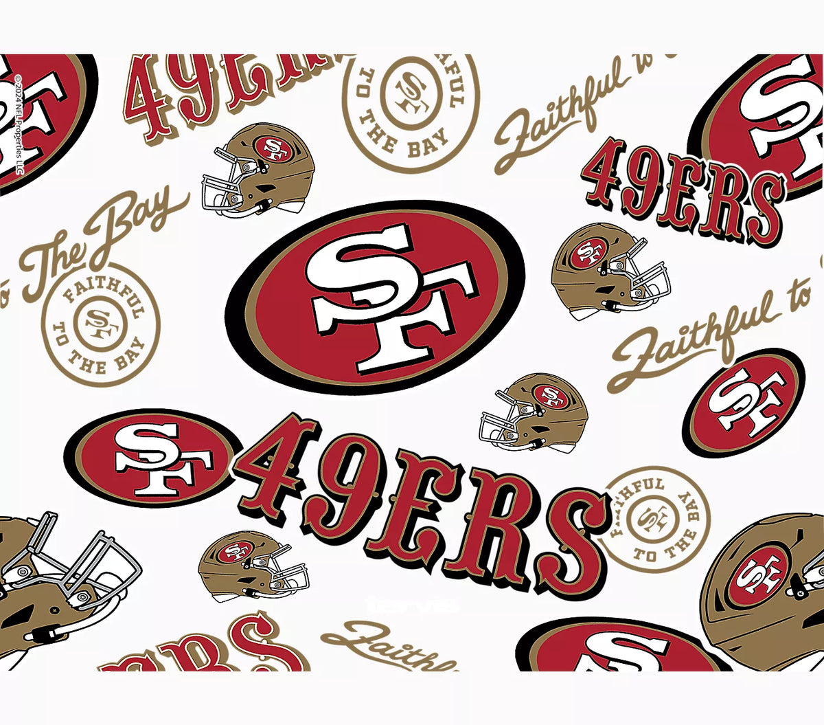 San Francisco 49ers - All Over Wrap With Travel Lid