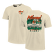 Miami Hurricanes - Football Hand Drawn Campus Stack T-Shirt
