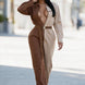 Long Sleeve Oversized Cozy Shirt Jumpsuit