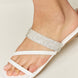WILD DIVA Rhinestone Strappy Flat Sandals