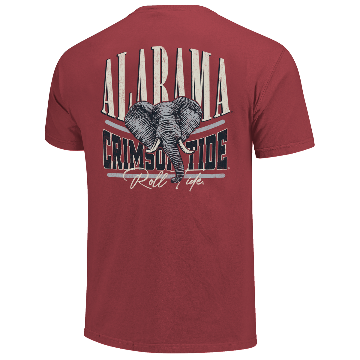 Alabama Crimson Tide - NCAA Stretch Type Mascot Short Sleeve T-Shirt