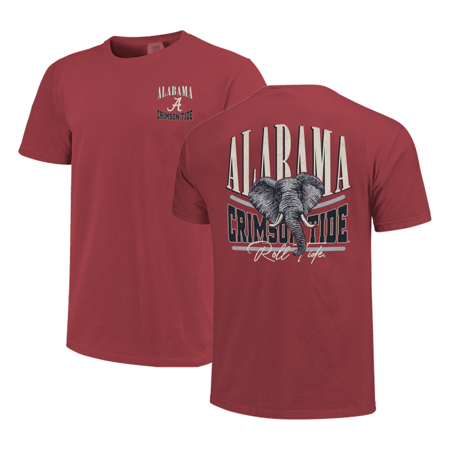 Alabama Crimson Tide - NCAA Stretch Type Mascot Short Sleeve T-Shirt