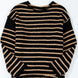 Stripe Drop Shoulder Round Neck Sweater
