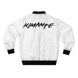 Baltimore Kimante All Black, White Sleeves AOP Bomber Jacket