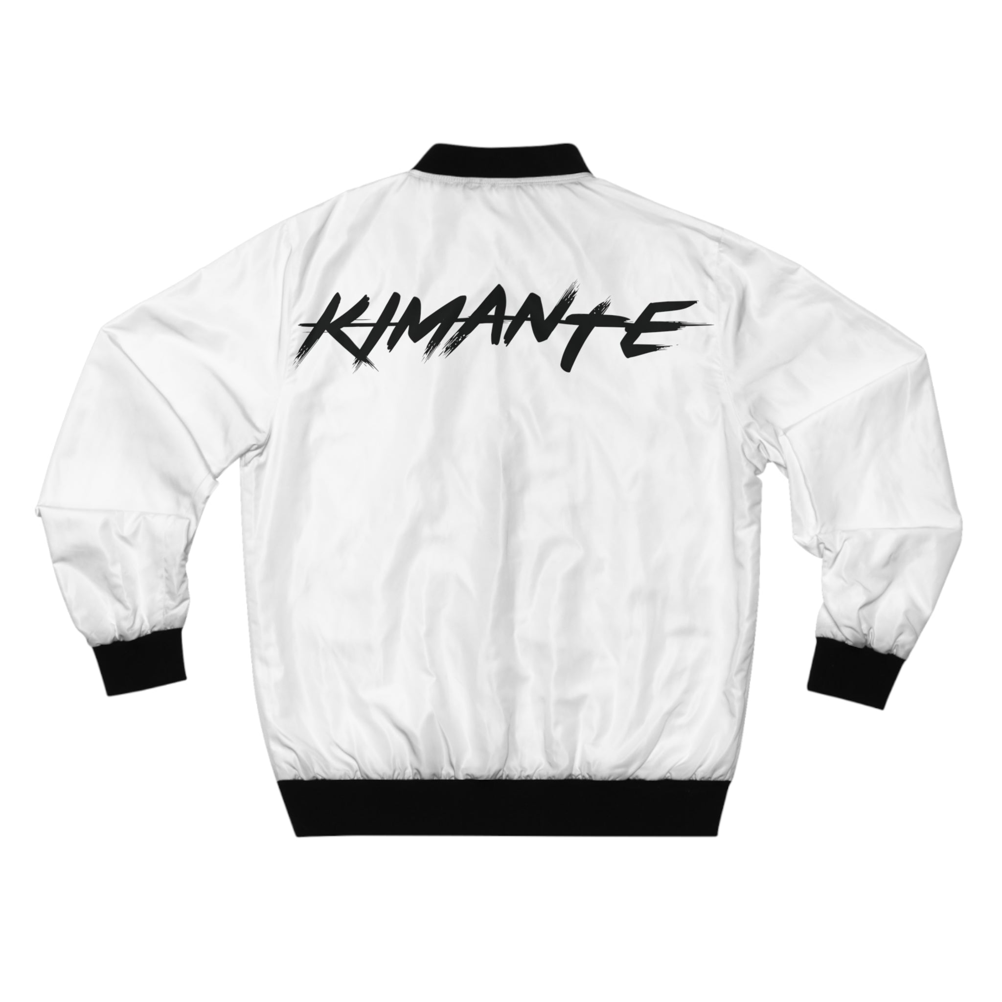 Baltimore Kimante All Black, White Sleeves AOP Bomber Jacket