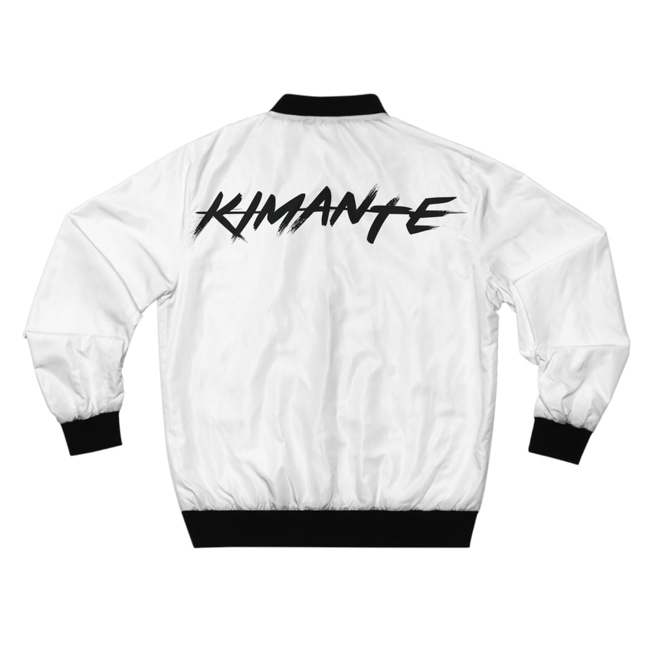 Baltimore Kimante All Black, White Sleeves AOP Bomber Jacket