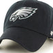 Philadelphia Eagles - Clean Up Black Adjustable Hat, 47 Brand