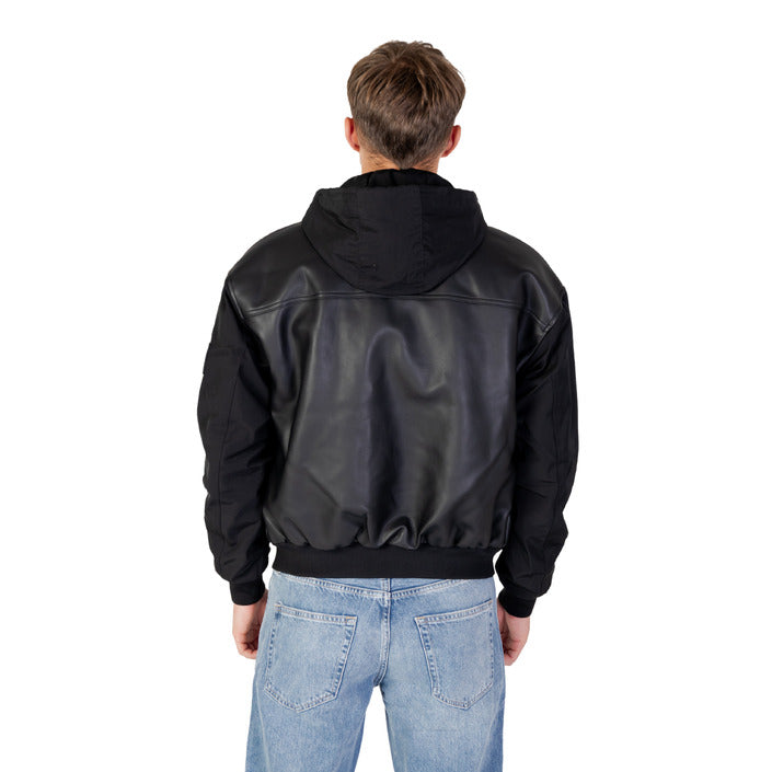 Men's Dual Toned Black Jacket by Calvin Klein Jeans
