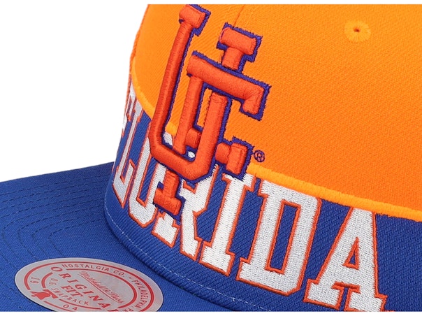 Florida Gators - NCAA University of Florida Half & Half Royal/Orange Snapback Hat