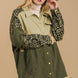 High-Low Leopard Snap Down Shacket