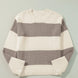 Color Block Round Neck Sweater