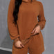 Long Sleeve Hoodie and Pocketed Shorts Set