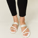 WILD DIVA Rhinestone Strappy Flat Sandals