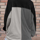 Pocketed Contrast Long Sleeve Sweatshirt