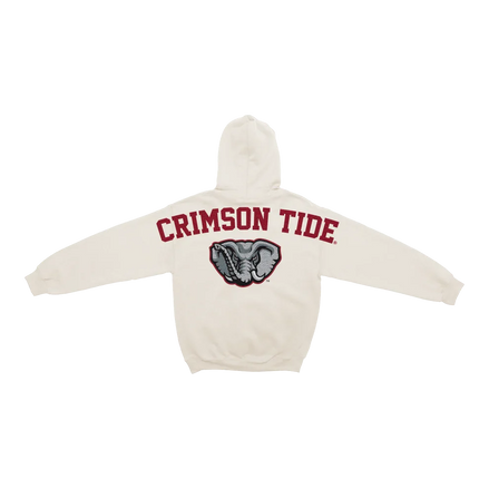 Alabama Crimson Tide - NCAA Bone Chenille Pullover Hoodie