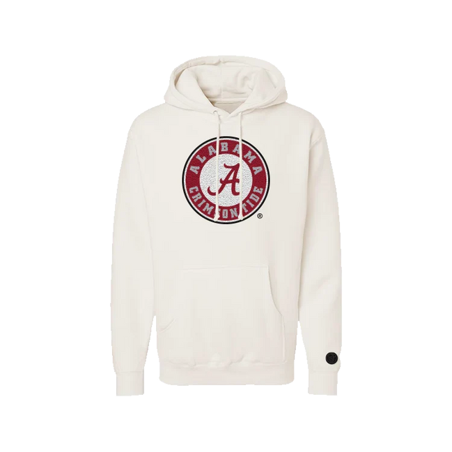 Alabama Crimson Tide - NCAA Bone Chenille Pullover Hoodie