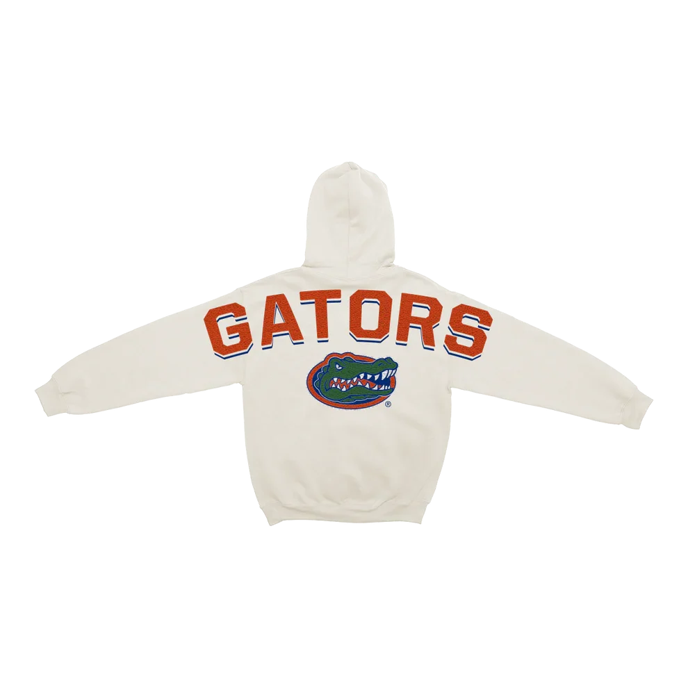 Florida Gators - NCAA Bone Chenille Pullover Hoodie