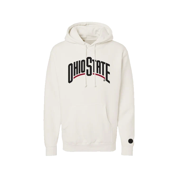 Ohio State Buckeyes - NCAA Bone Chenille Pullover Hoodie