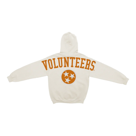 Tennessee Volunteers - NCAA Bone Chenille Pullover Hoodie