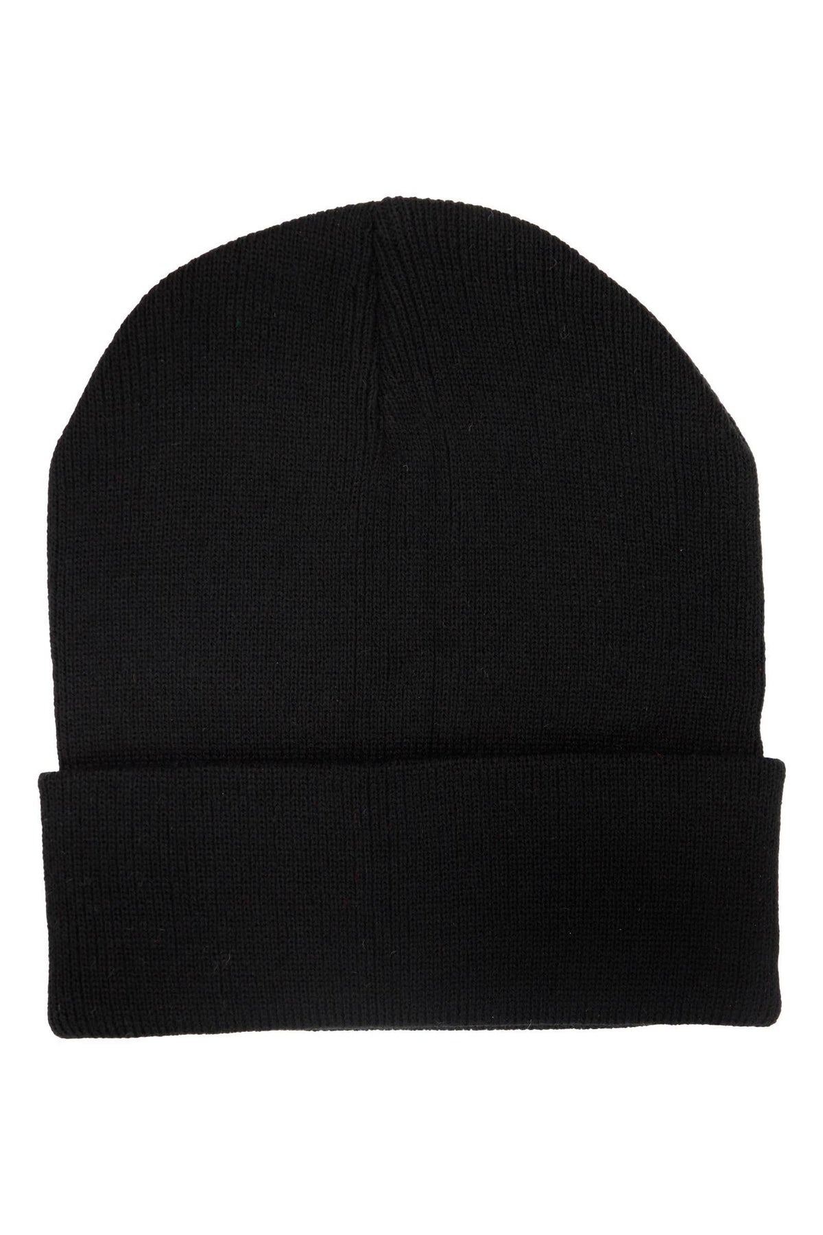 Adults Classic Solid Acrylic Cuffed Beanie
