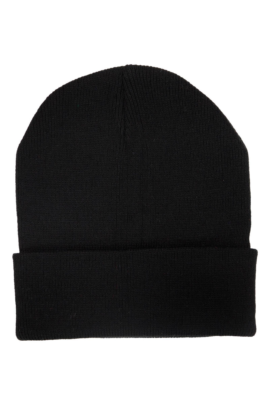 Adults Classic Solid Acrylic Cuffed Beanie