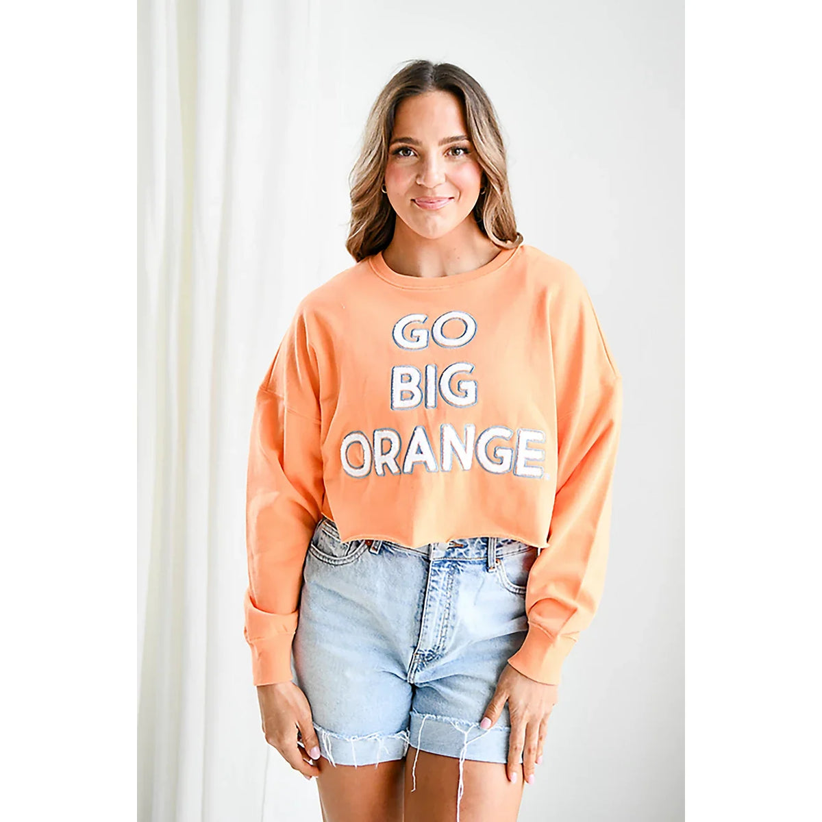 Tennessee Volunteers - Perkins Chenille Slogan Cropped Long Sleeve