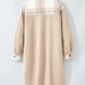 Slit Plaid Button Down Long Sleeve Coat