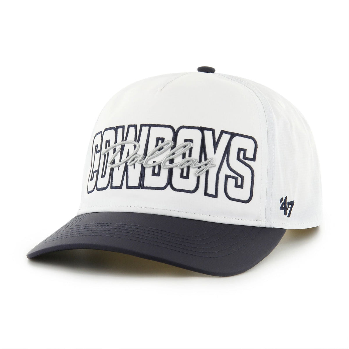 Dallas Cowboys - Men's 47 Brand White Lineman Hitch Adjustable Hat