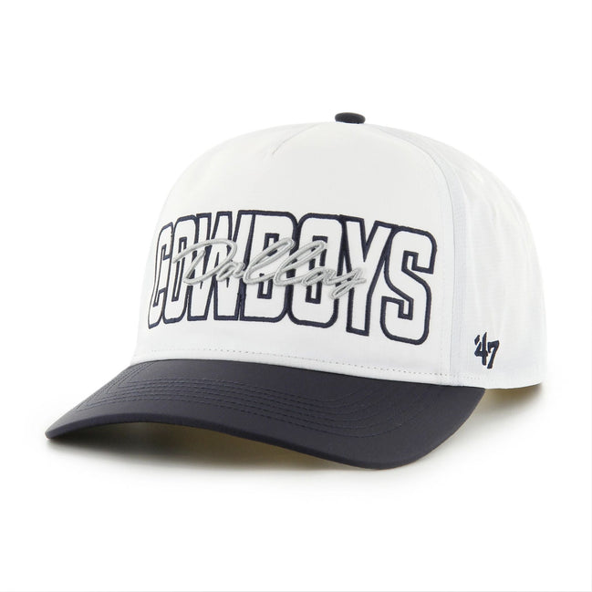 Dallas Cowboys - Men's 47 Brand White Lineman Hitch Adjustable Hat